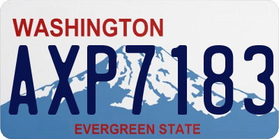 WA license plate AXP7183