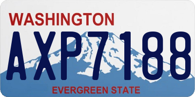 WA license plate AXP7188