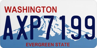 WA license plate AXP7199