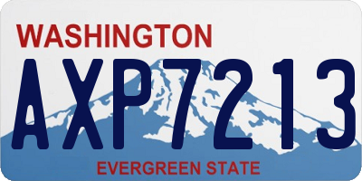 WA license plate AXP7213