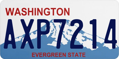 WA license plate AXP7214