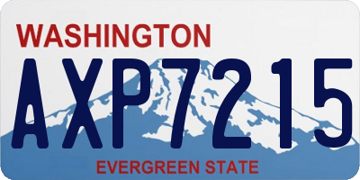WA license plate AXP7215