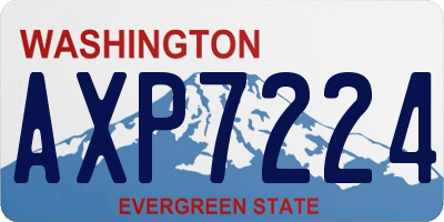 WA license plate AXP7224