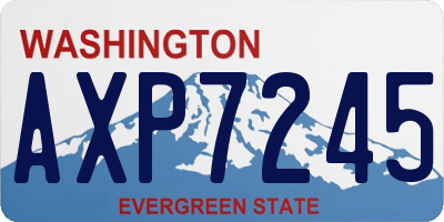 WA license plate AXP7245