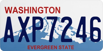 WA license plate AXP7246