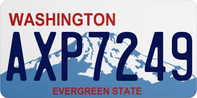 WA license plate AXP7249