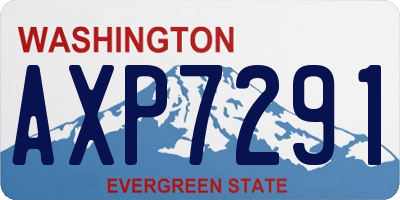 WA license plate AXP7291