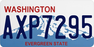 WA license plate AXP7295