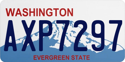 WA license plate AXP7297
