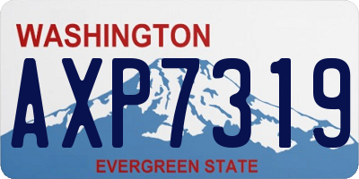 WA license plate AXP7319