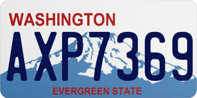 WA license plate AXP7369