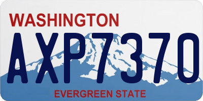 WA license plate AXP7370