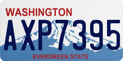 WA license plate AXP7395