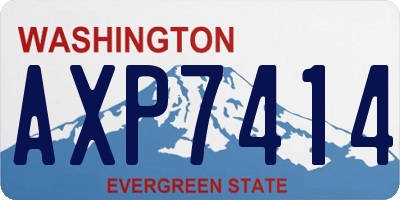 WA license plate AXP7414