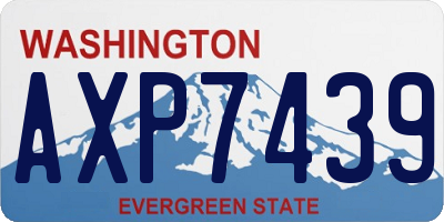 WA license plate AXP7439