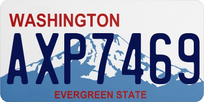 WA license plate AXP7469