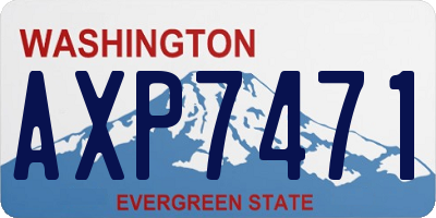 WA license plate AXP7471