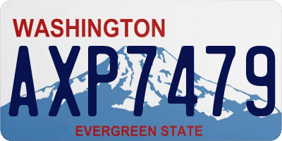 WA license plate AXP7479