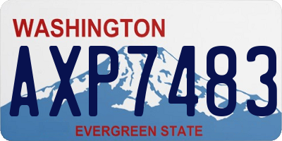 WA license plate AXP7483