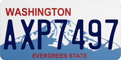 WA license plate AXP7497