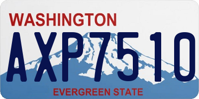 WA license plate AXP7510