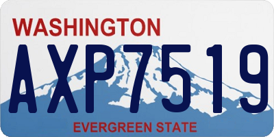 WA license plate AXP7519