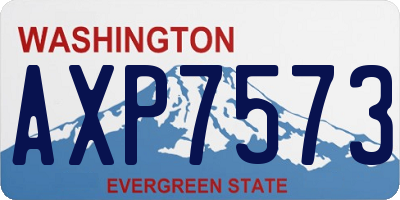 WA license plate AXP7573