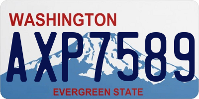 WA license plate AXP7589
