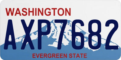 WA license plate AXP7682