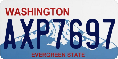 WA license plate AXP7697