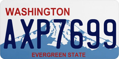 WA license plate AXP7699