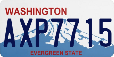 WA license plate AXP7715