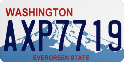 WA license plate AXP7719