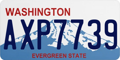 WA license plate AXP7739