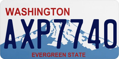 WA license plate AXP7740