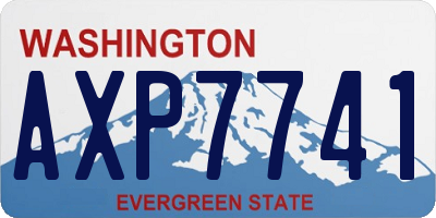 WA license plate AXP7741