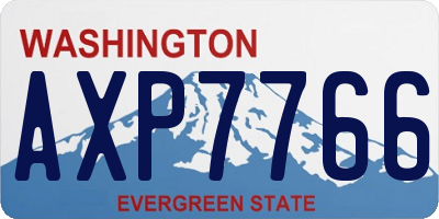 WA license plate AXP7766