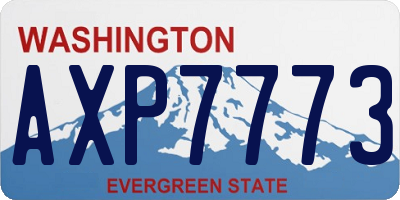 WA license plate AXP7773