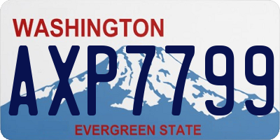 WA license plate AXP7799