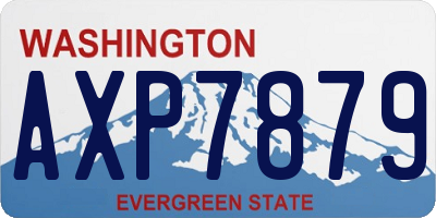 WA license plate AXP7879