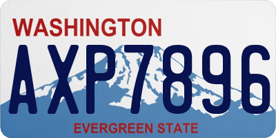 WA license plate AXP7896