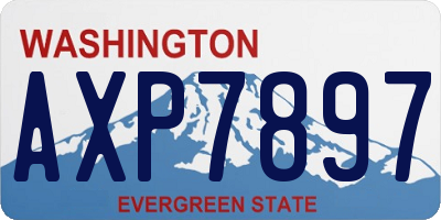 WA license plate AXP7897