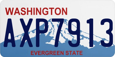WA license plate AXP7913