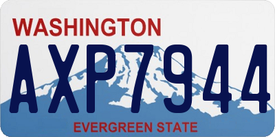 WA license plate AXP7944
