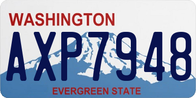 WA license plate AXP7948