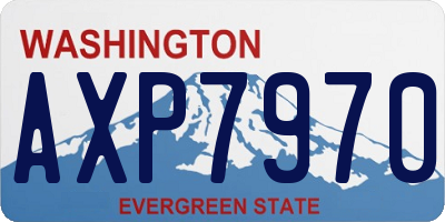 WA license plate AXP7970