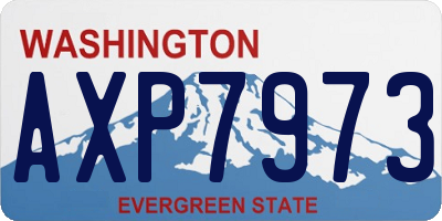 WA license plate AXP7973