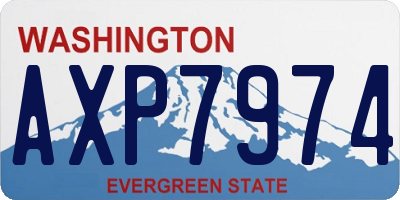 WA license plate AXP7974