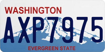 WA license plate AXP7975