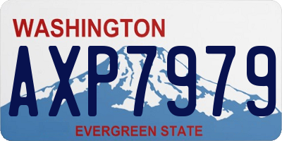 WA license plate AXP7979